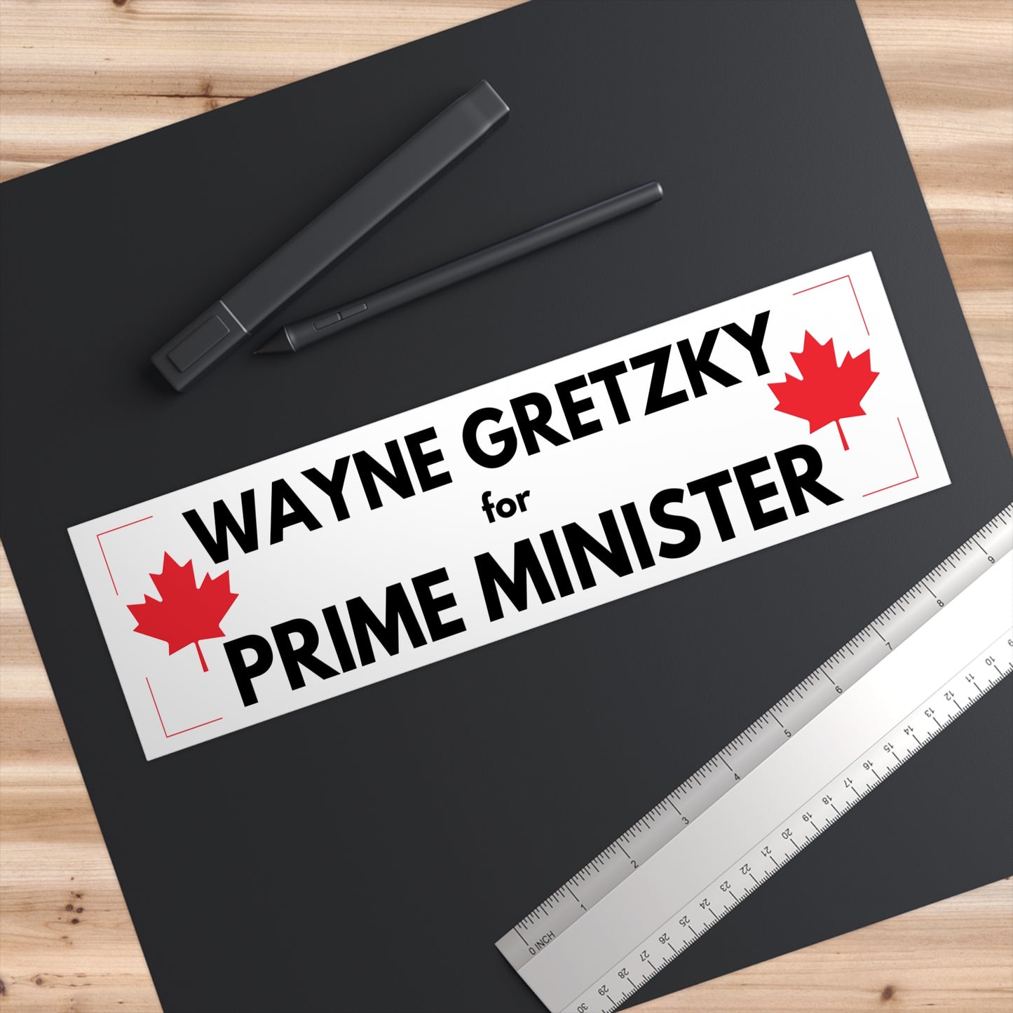 Gretzky for Prime Minister Bumper Sticker