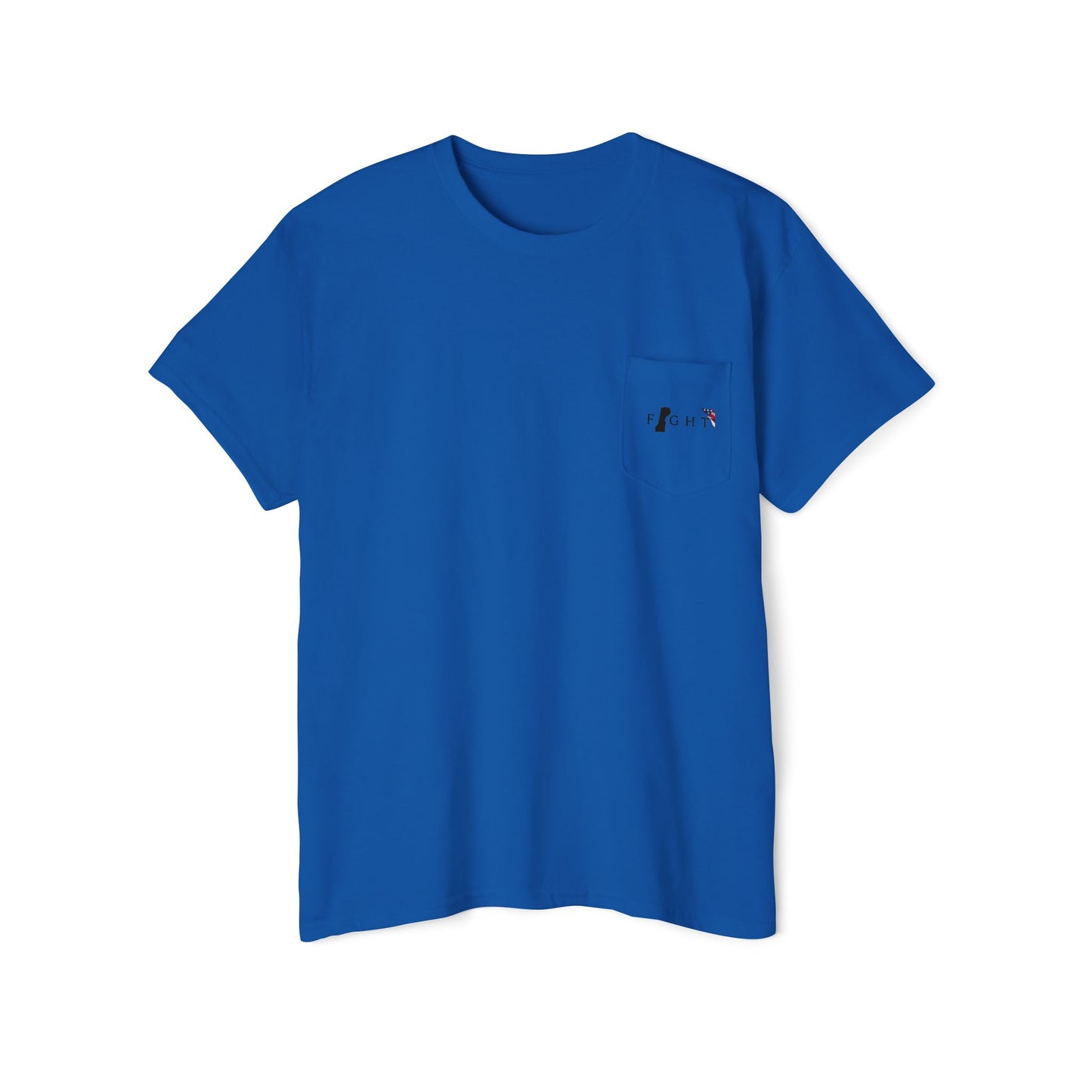 Trump Fight 713 Unisex Pocket T-Shirt Black Print