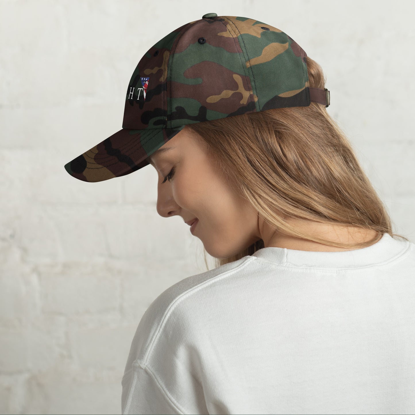 Trump Fight 713 Baseball Hat Green Camo