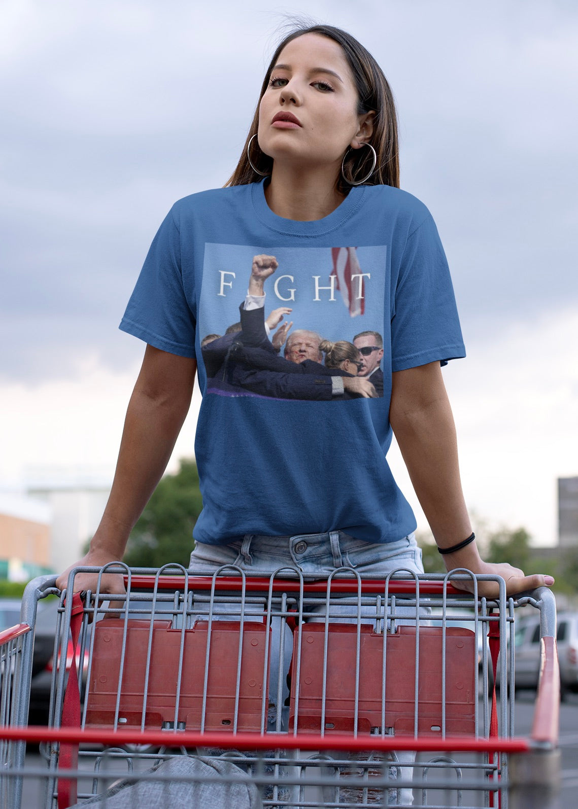 Trump Fight 713 Unisex T-Shirt Royal