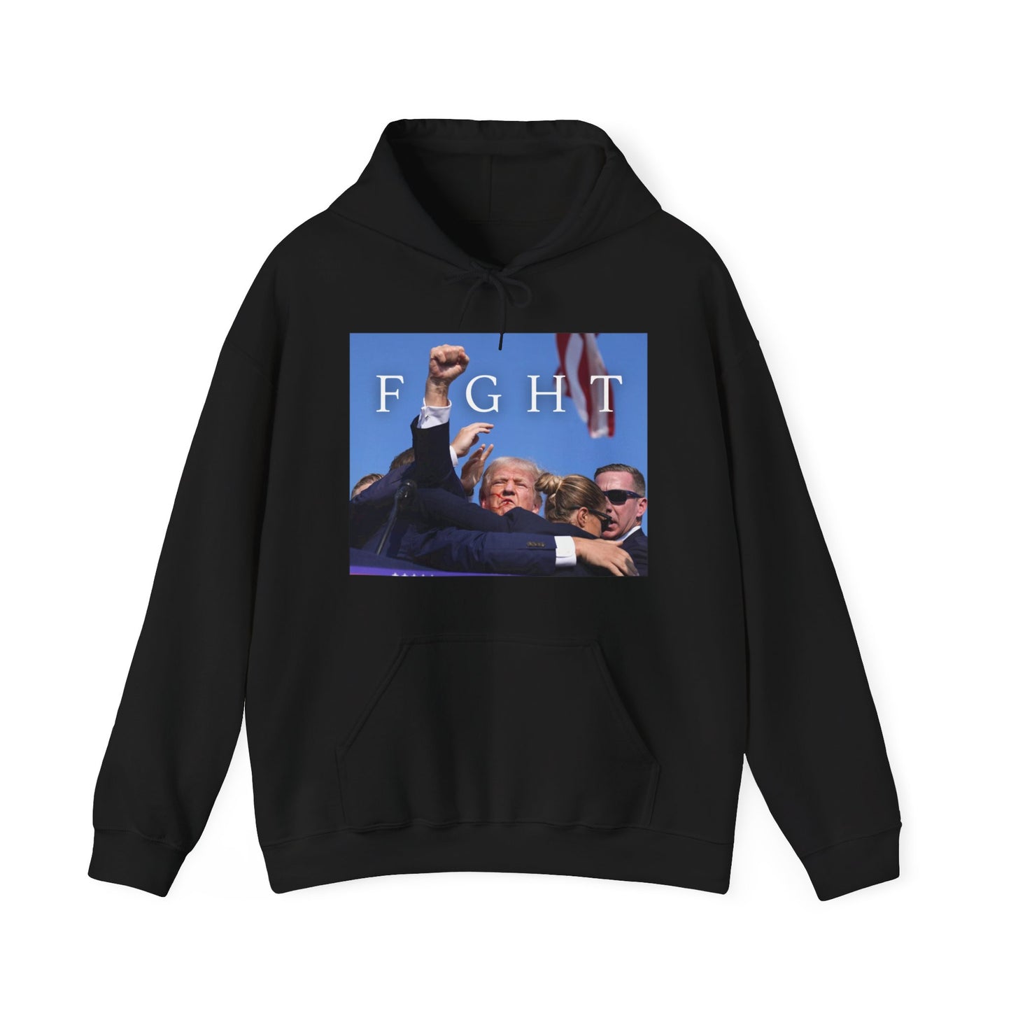 Trump Fight 713 Unisex Heavy Blend Hooded Sweatshirt