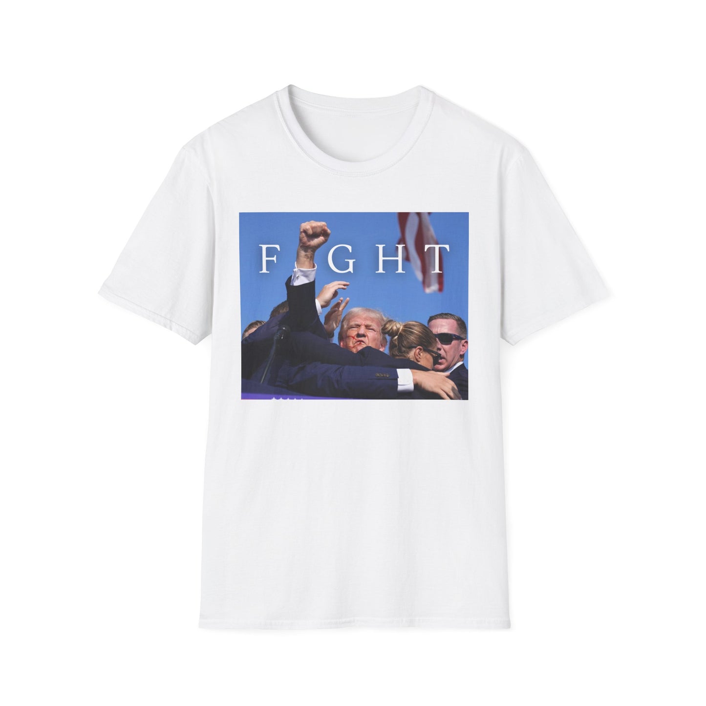 Trump Fight 713 Unisex T-Shirt White