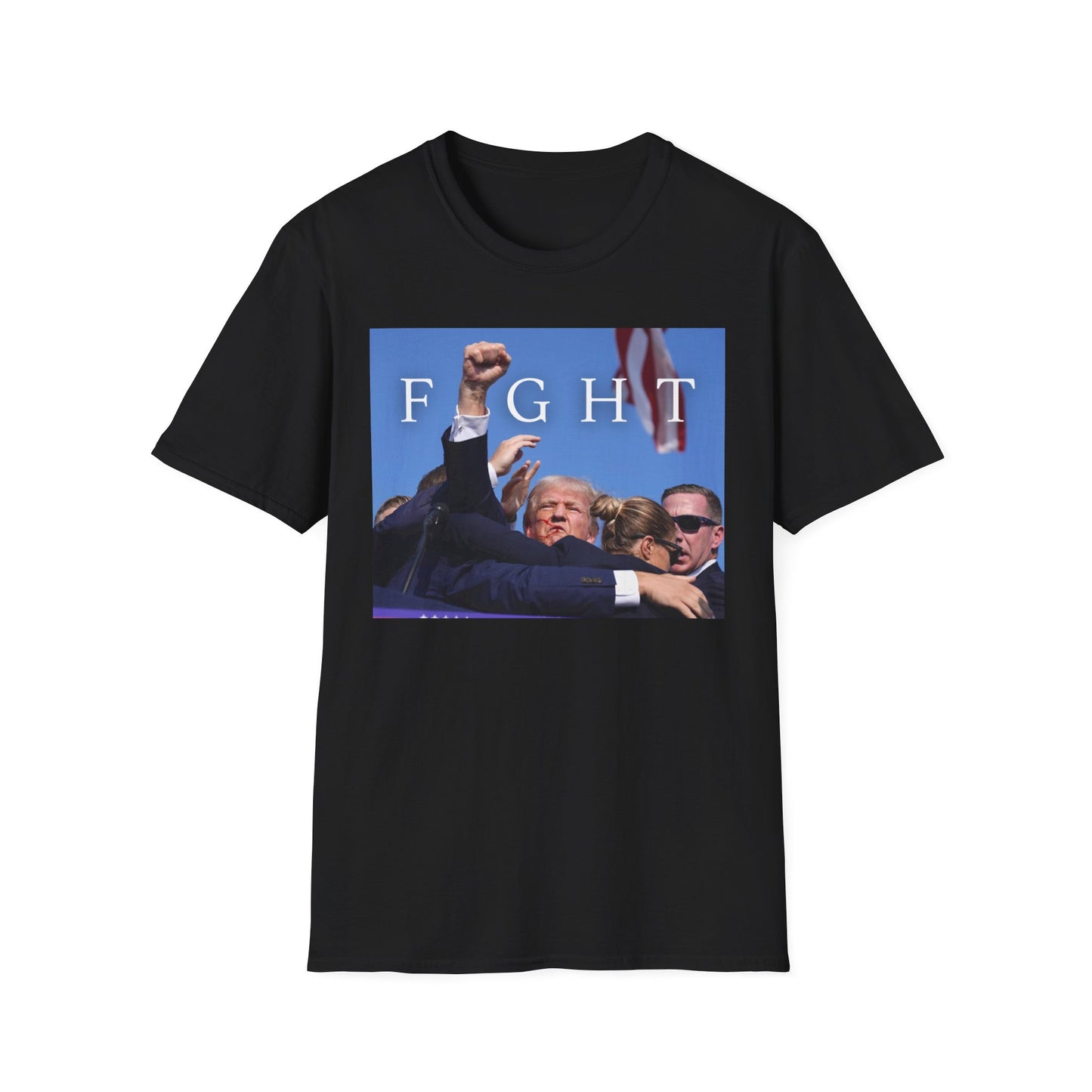 Trump Fight 713 Unisex T-Shirt Black