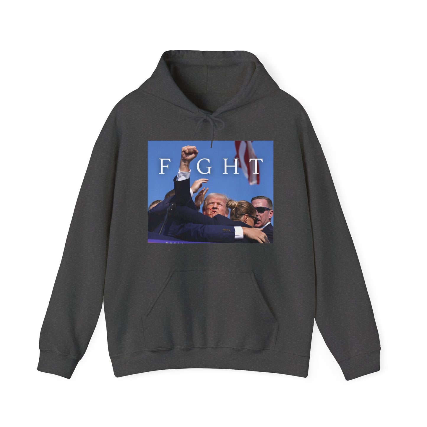 Trump Fight 713 Unisex Heavy Blend Hooded Sweatshirt