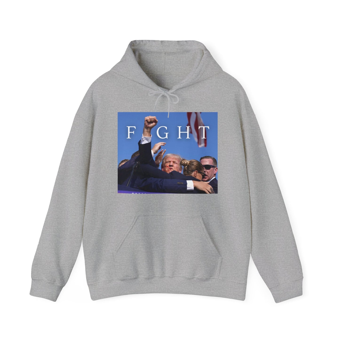 Trump Fight 713 Unisex Heavy Blend Hooded Sweatshirt