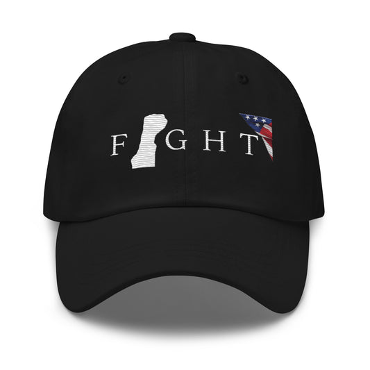 Trump Fight 713 Baseball Hat White Print