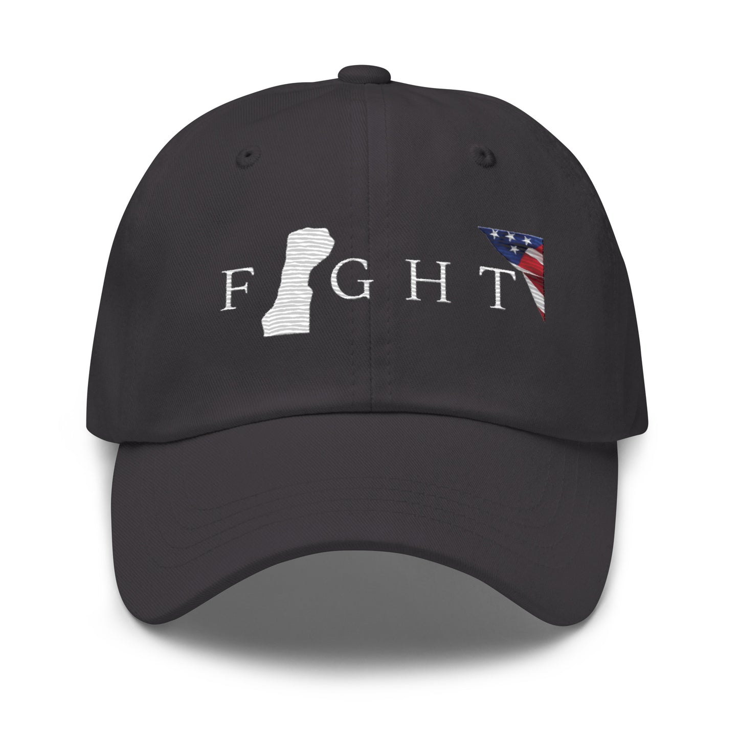 Trump Fight 713 Baseball Hat White Print