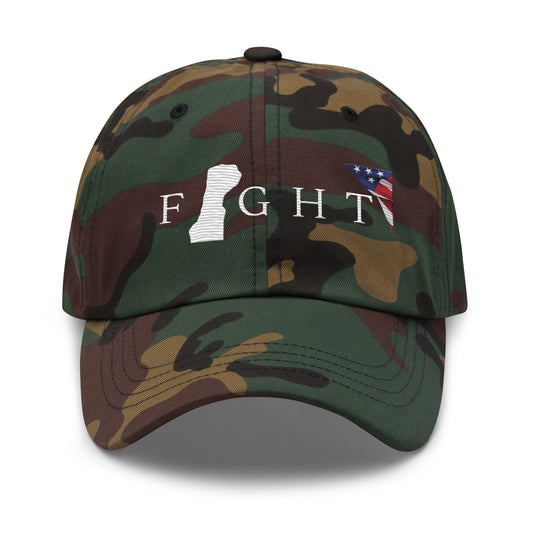 Trump Fight 713 Baseball Hat Green Camo