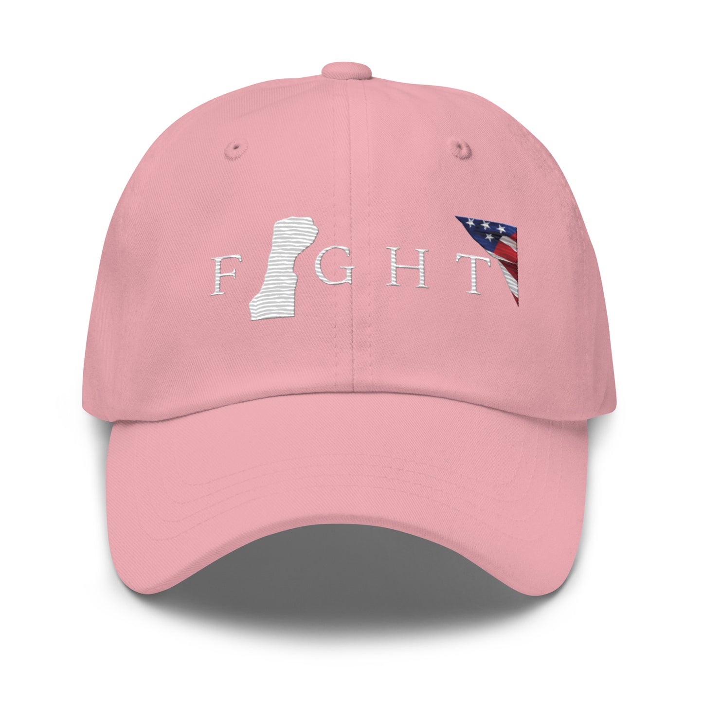 Trump Fight 713 Baseball Hat White Print