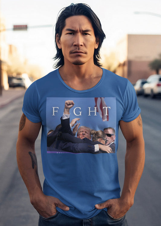 Trump Fight 713 Unisex T-Shirt Royal